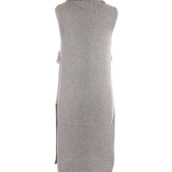 Morgan Carper Nomad gray wool blend turtleneck knee length sheath dress XS
 b24 - Picture 10 of 15